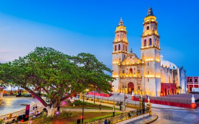 Preciosa ciudad de Campeche en México