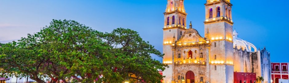 Preciosa ciudad de Campeche en México