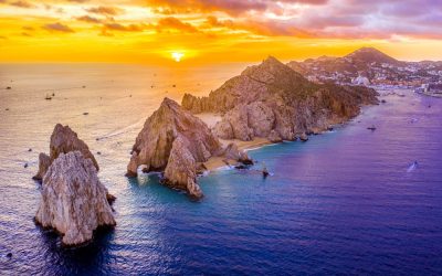Sunset at Los Cabos in San Lucas, Mexico