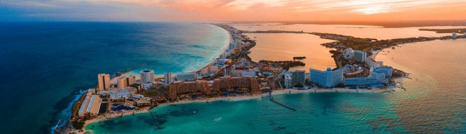 Panoramic view in Cancun