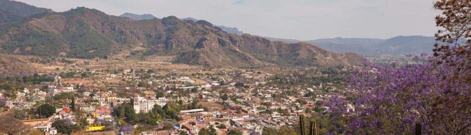 Panoramic view of Malinalco