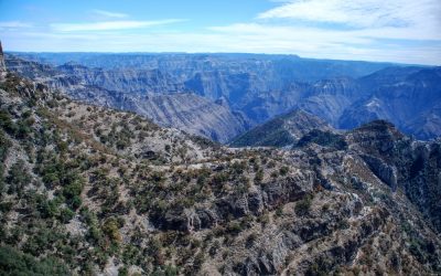 Panoramic view of Barrancas del Cobre (Copper Canyon)