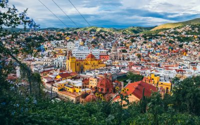 Panoramic view of a magical town in Mexico