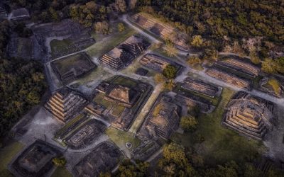 Vista de las pirámides más importantes de México
